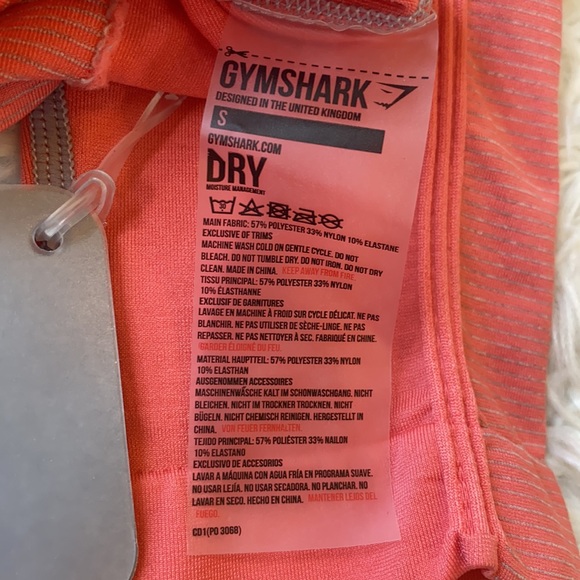 NWT Gymshark Amplify Seamless leggings taupe peach coral Small - Picture 7 of 13